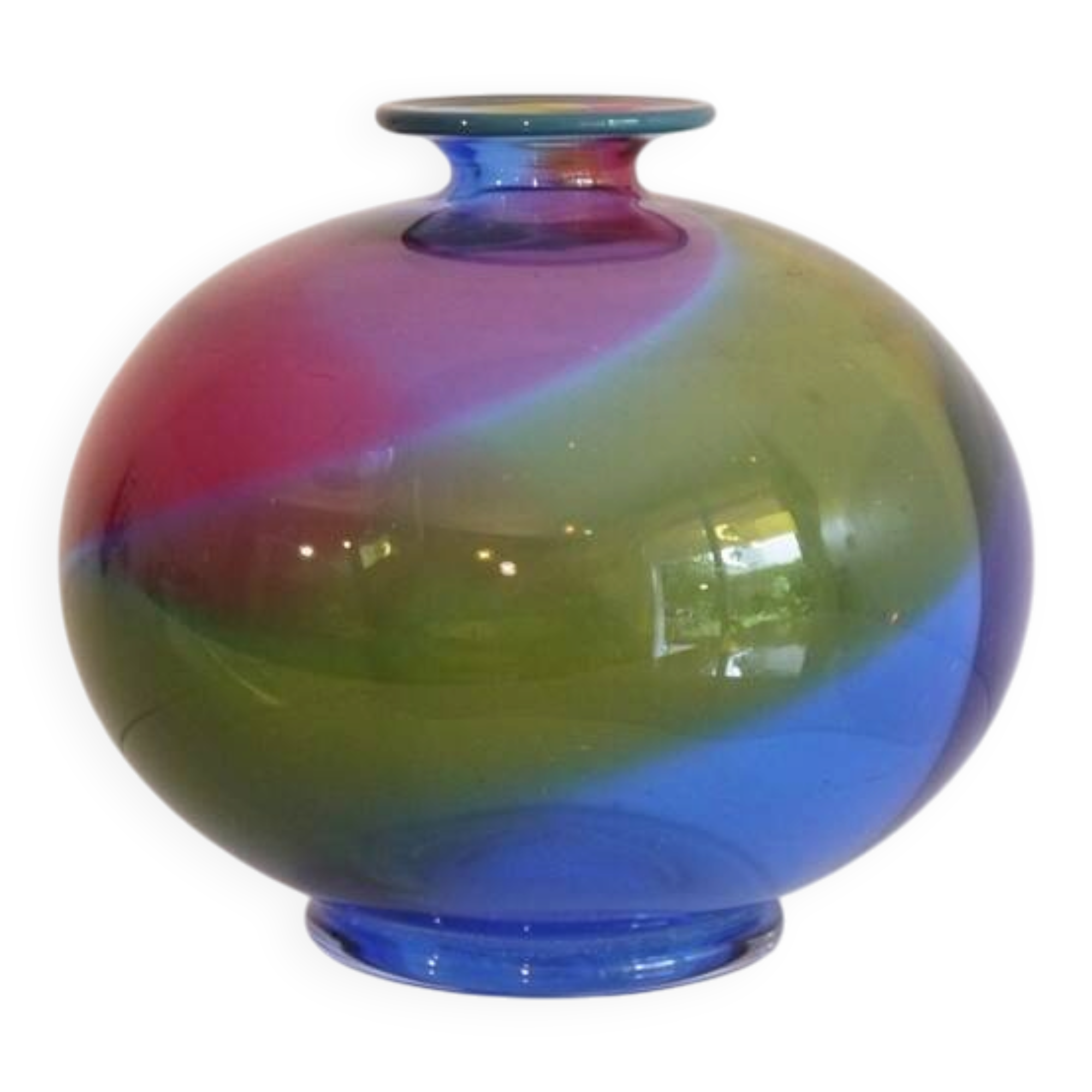 Swedish glass vase 1970