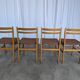 Set of 4 Vintage Branko Ursic Dining Chair: 1970s Scandinavian Wood & Brown