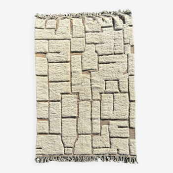 Large modern Berber rug beni ouarain 200x320 cm