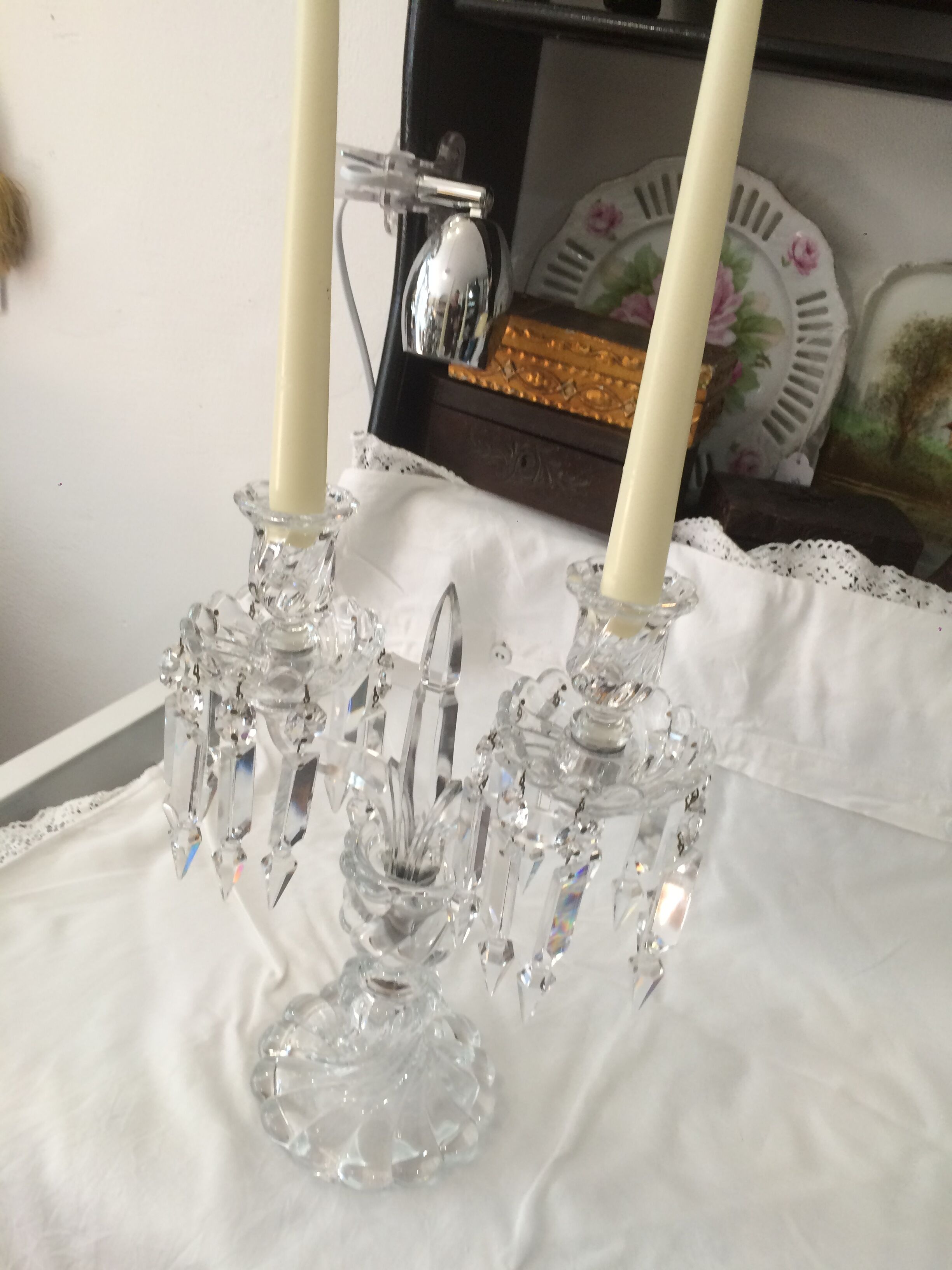 Baccarat crystal  candlestick