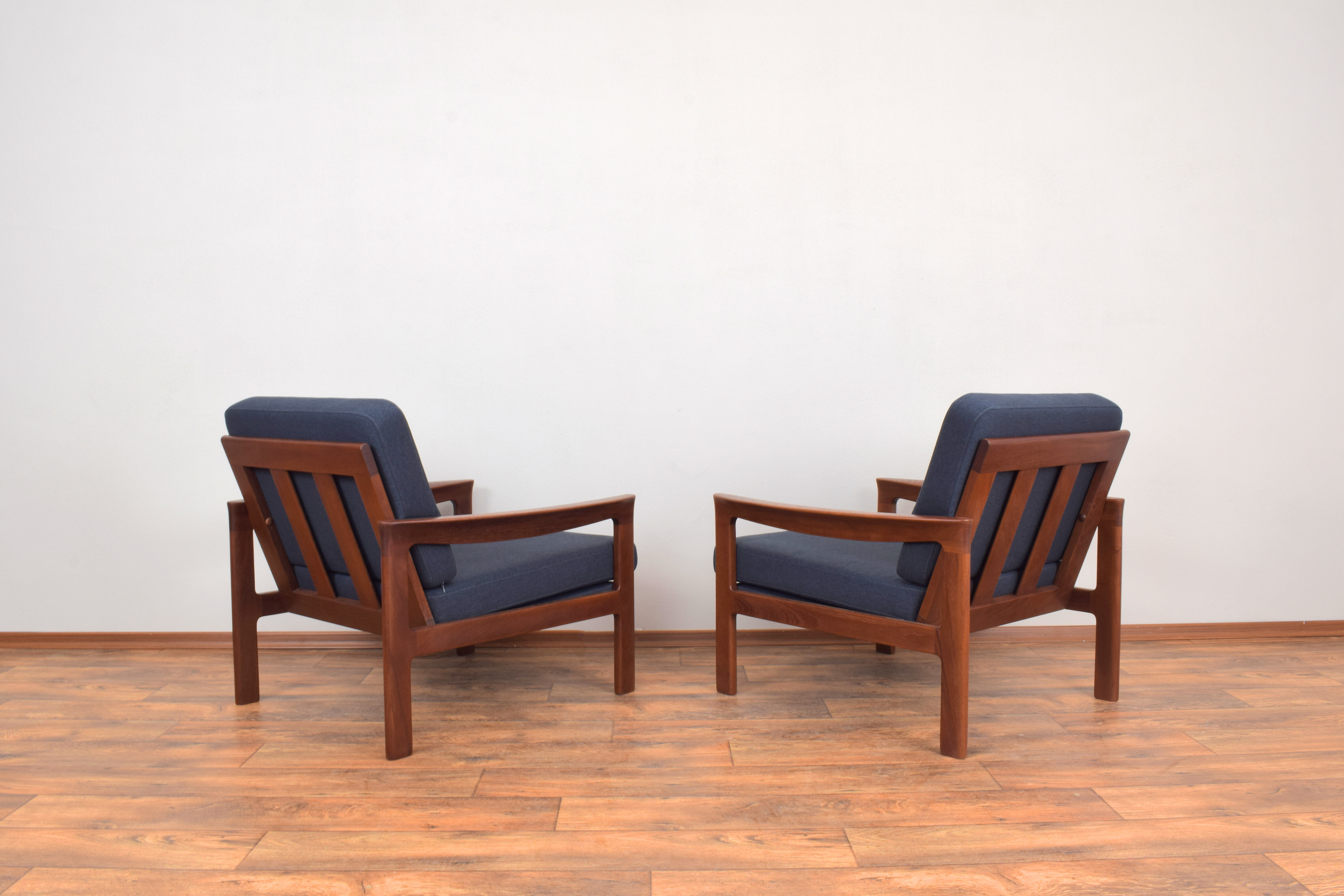Danish Teak Armchairs by Arne Vodder for Komfort, Set of 2