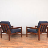 Danish Teak Armchairs by Arne Vodder for Komfort, Set of 2