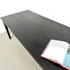 Large burnt wood table Shou Sugi Ban - 300 x 90 cm
