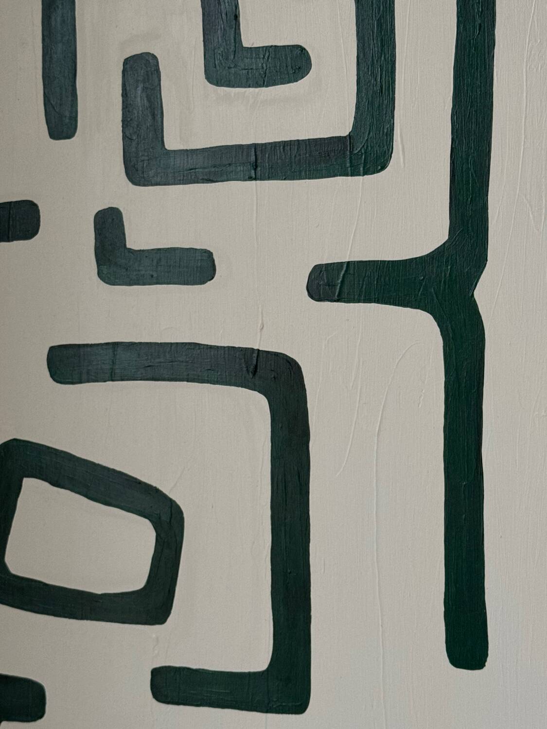 Abstract painting on canvas