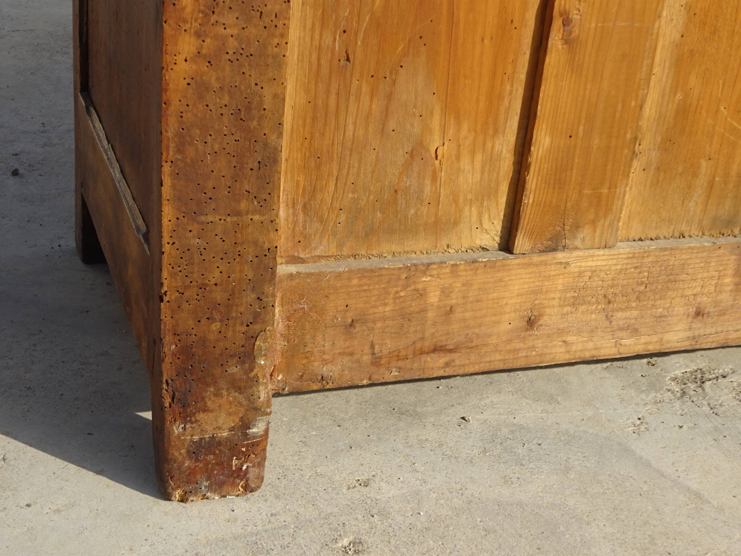 old Parisian pine sideboard