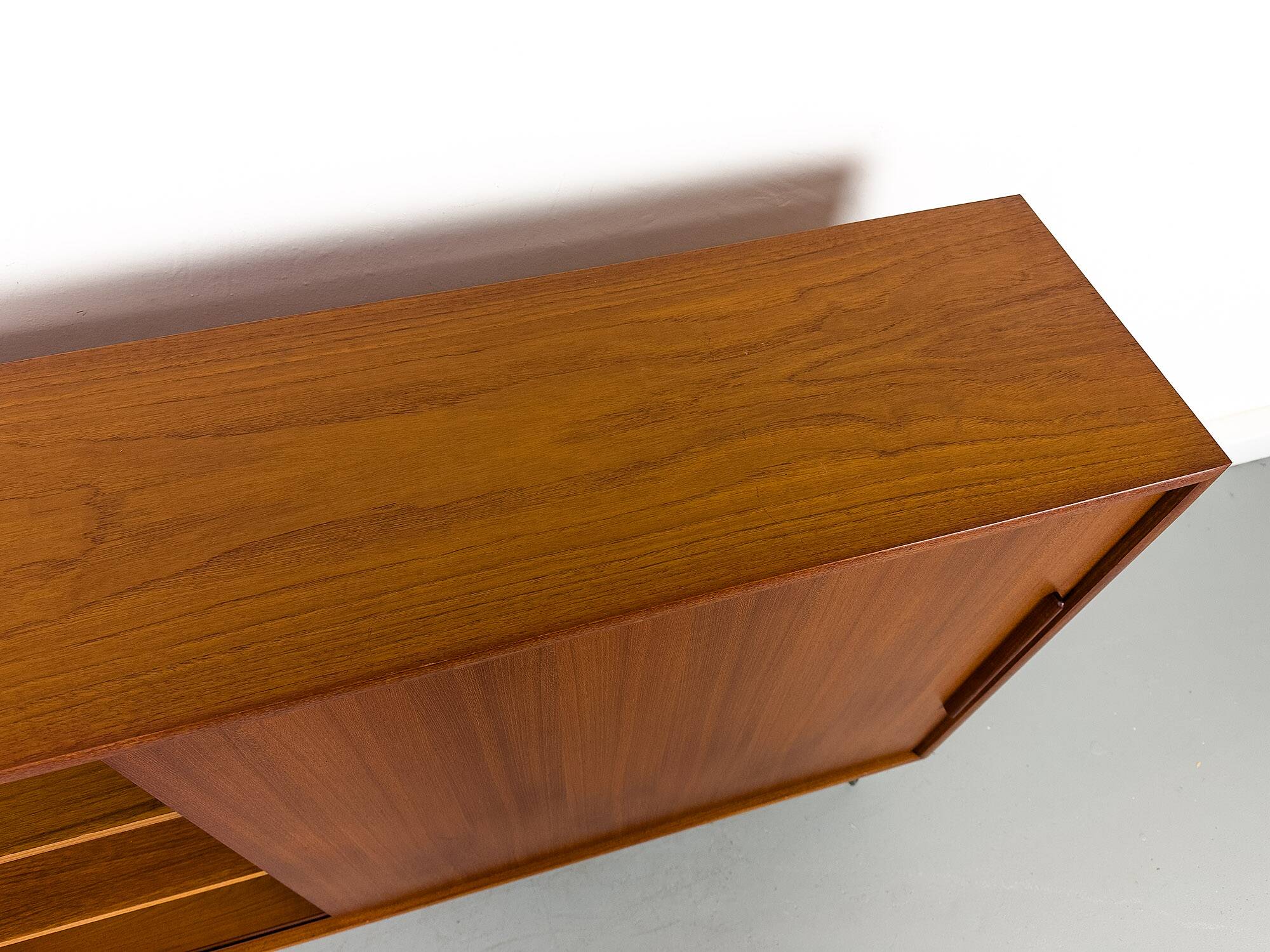 Teak Bookcase with One Sliding Door from Wk Möbel, 1960s