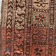 Vintage Afghan Turkoman village Rug 170x112 cm, Red, Black Tribal Medium