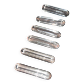 6 Knife rests Daum France - Model "Boudin" / "Goutte d'eau"