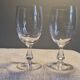 2 antique Baccarat crystal wine glasses, scales model, 1920s/30s