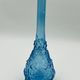 Grande bouteille vintage en verre bleu d'Empoli