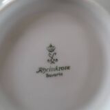 6 cups and saucers in Bavaria porcelain.