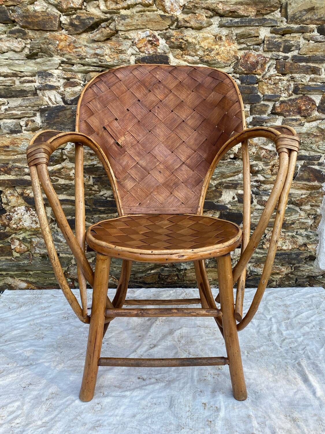 Chestnut armchair