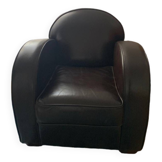 Brown Buffalo leather club chair purchased at BHV