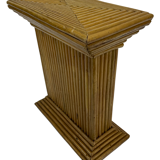 Vintage Rattan Column Bamboo Bohemian Pillar '70s Rattan Mcguire
