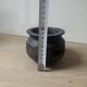 Lot of 3 ancient pots from Indonesia, black terracotta, wabi-sabi.