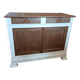 Buffet ancien bois naturel et lin