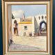 Swedish Oil on Canvas – “Southern Street” by J. Erix