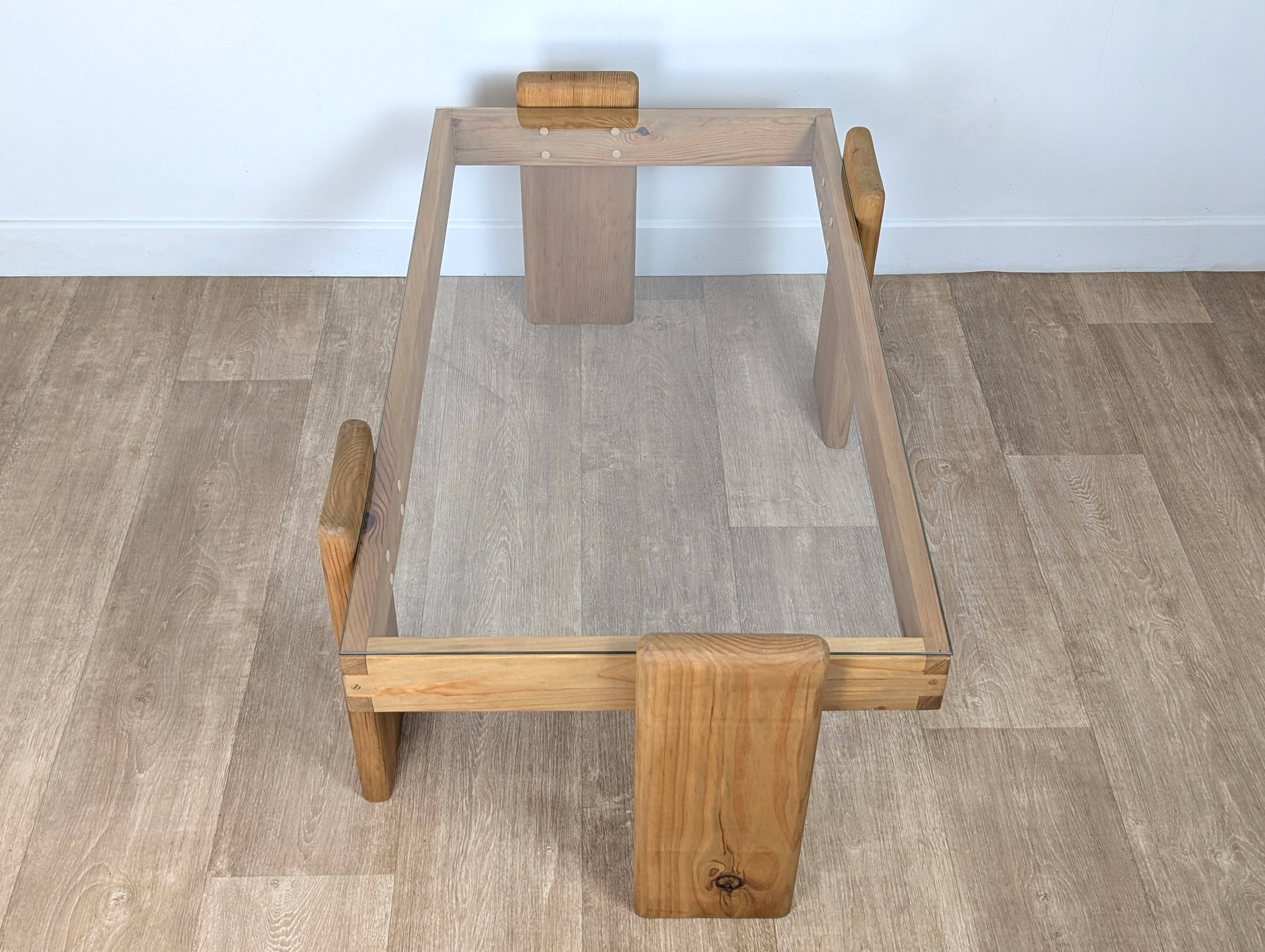 Solid pine coffee table