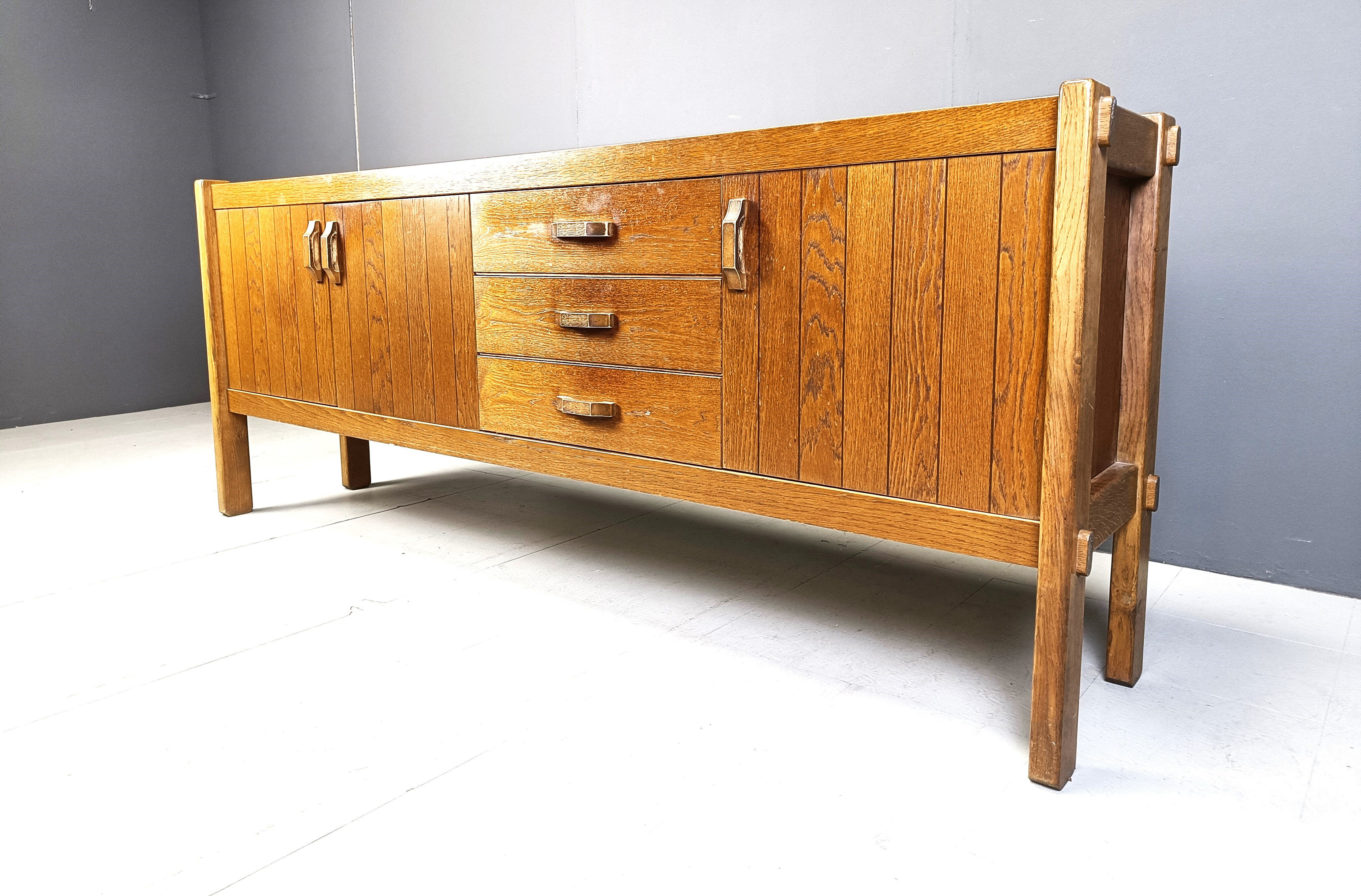 Vintage oak sideboard, 1960s