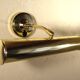 Two gold metal picture sconces