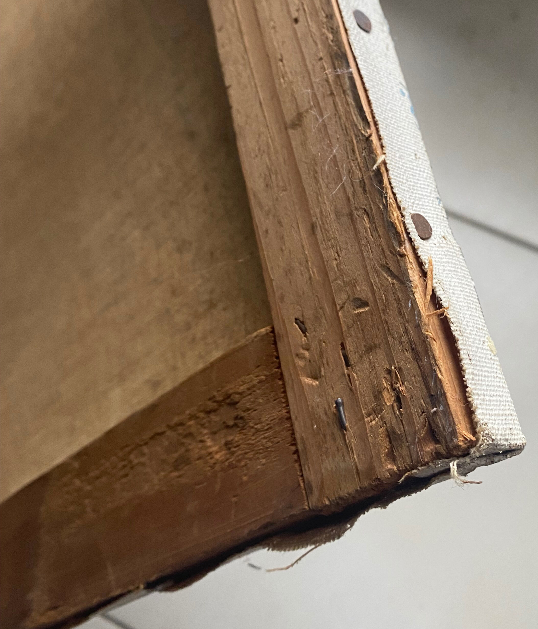 HST painting "Hilly landscape with the river" signed (to be deciphered)