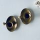 Pair of brass thumb candlesticks