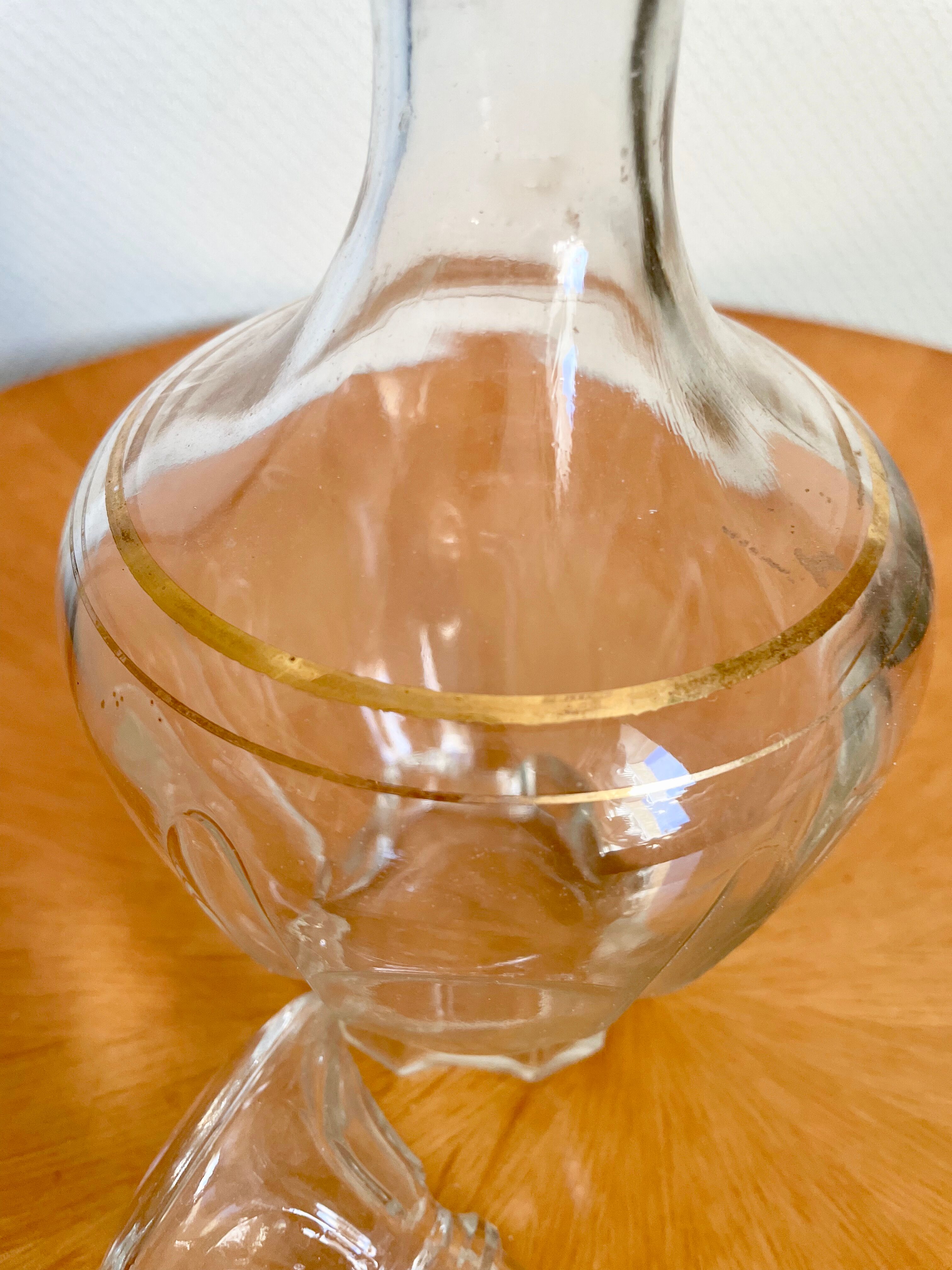 Glass crystal decanter