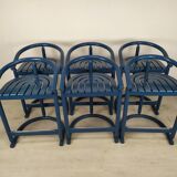 Vintage blue bar stools