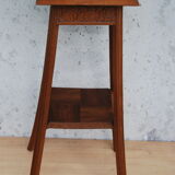 Saddle art deco walnut