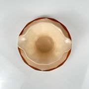Saucière Digoin - Sarreguemines, motif rose, première moitié du XXe siècle