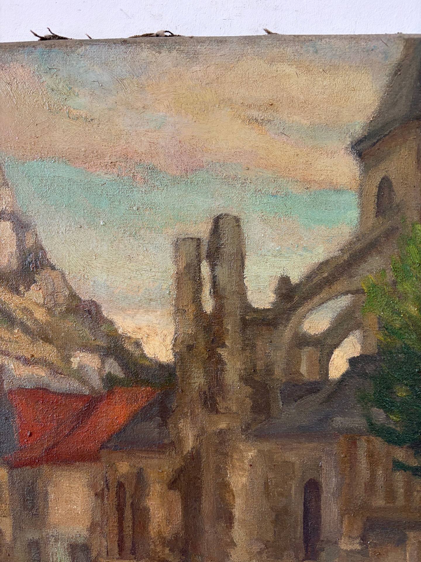 The Little Andely at Château Gaillard, oil on canvas 1954