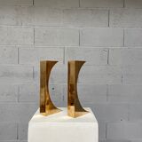 Bookend candle holders, Monique Geber