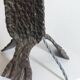 Vintage Mid Century hand forged all metal brutalist table lamp