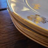 6 assiettes à dessert Sarreguemines Fleurs de France. Années 50