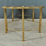 Tripartite Glass Coffee Table, Maison Baguès style – 1950