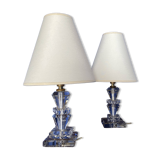 Baccarat - 2 Crystal bedside lamps