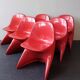 Set of 6 Casalino1 children's chairs by Alexander Begge for Casala, Italy 1970's