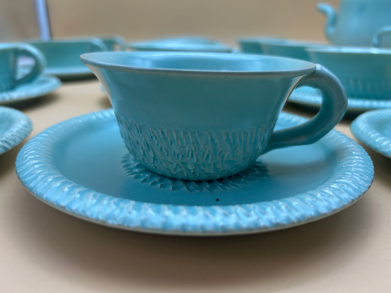 Tea service signed C.Esteban Paris