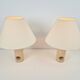 Vintage Travertine Brass Table Lamps attributed to Fratelli Mannelli, Italy, 1970s, Set of 2