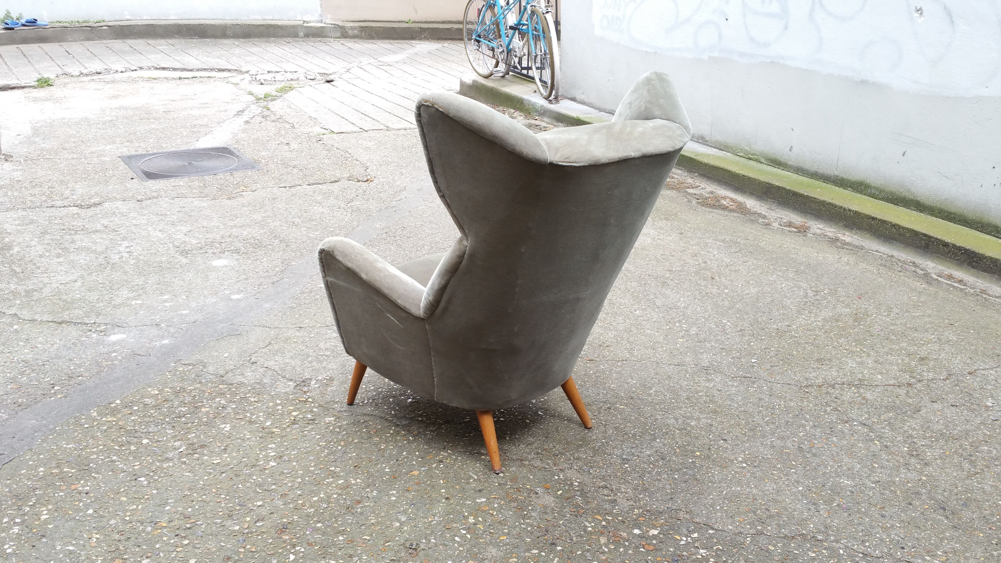 Exceptional Chair has ears Wingback chair years 50