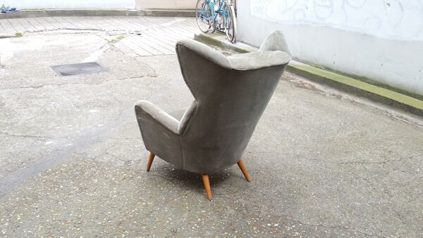 Exceptionnel Fauteuil a Oreilles Wingback chair années 50