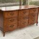 Commode américaine 9 tiroirs Bassett Furniture style Louis XV en bois massif, 1940