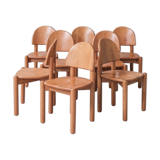 Pine mid-century dining chairs