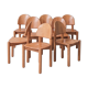 Ensemble de huit chaises de salle à manger
