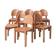 Ensemble de huit chaises de salle à manger
