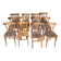 (Lot) 12 bistro chairs (light oak)