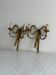 pair of antique metal wall lights