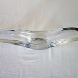 Baccarat crystal elongated bowl 1950