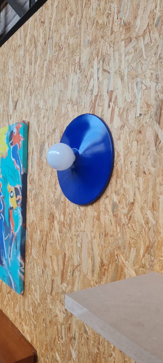 Mid century metal ball wall lamp