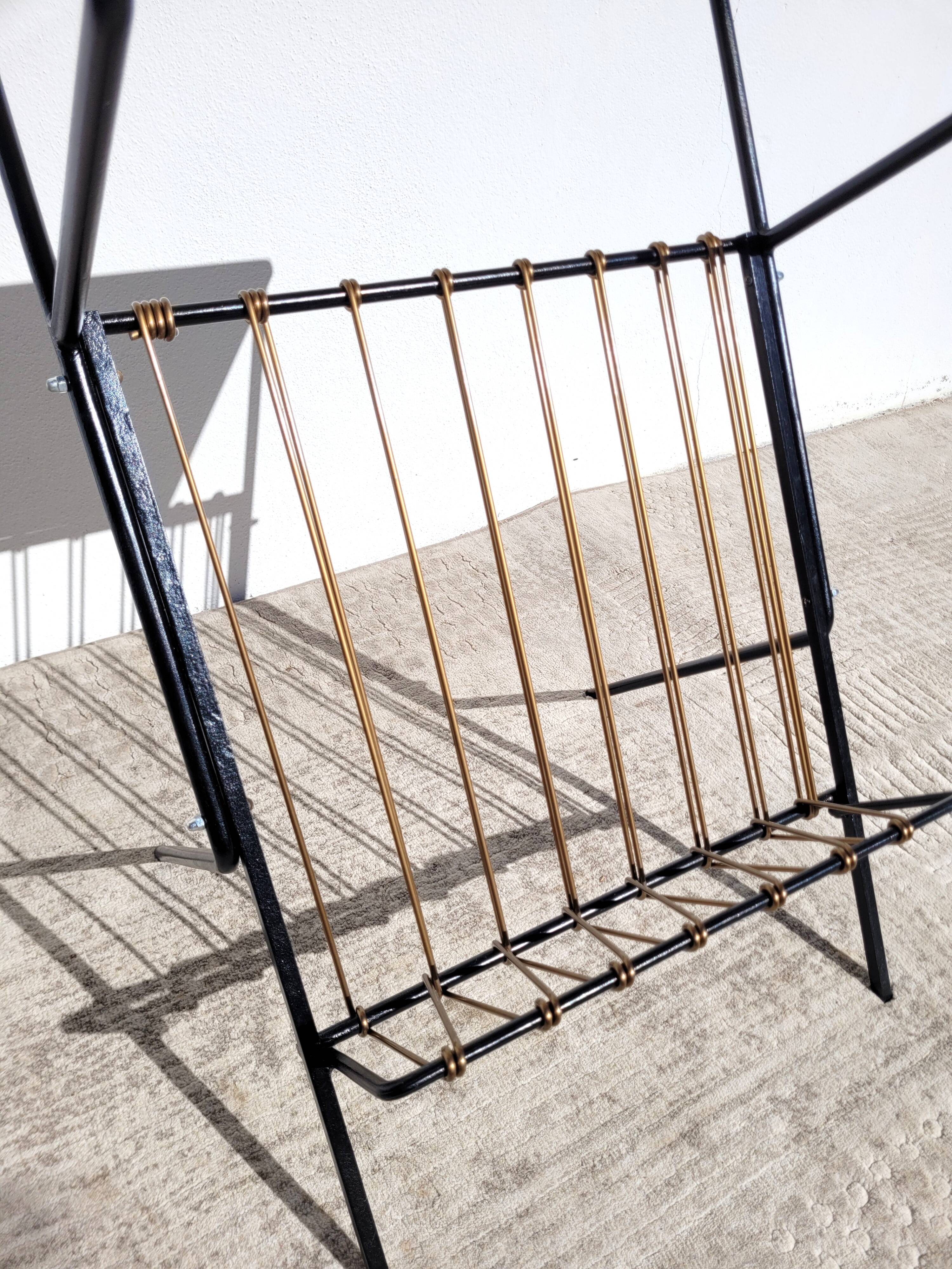 Scoubidou side table 1960 vintage saddle or end table